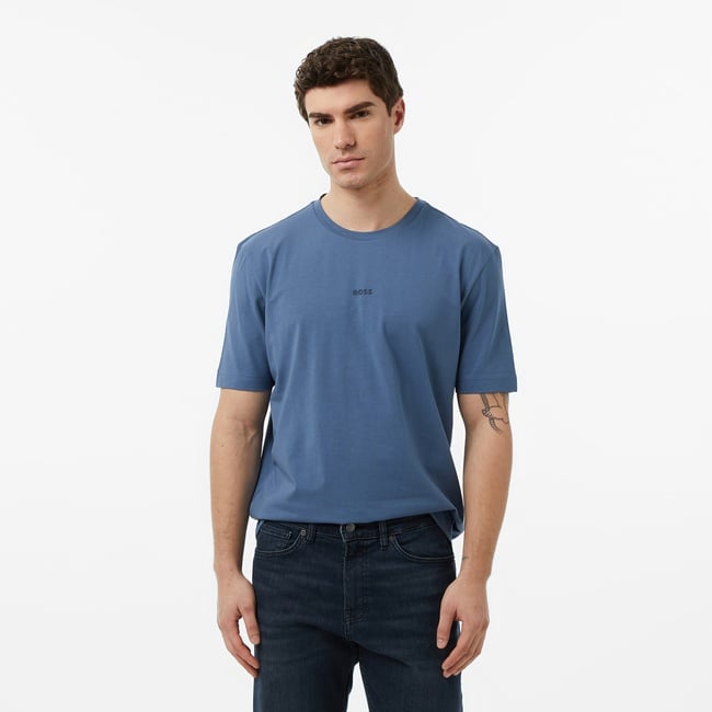  Boss Erkek Mavi T-Shirt