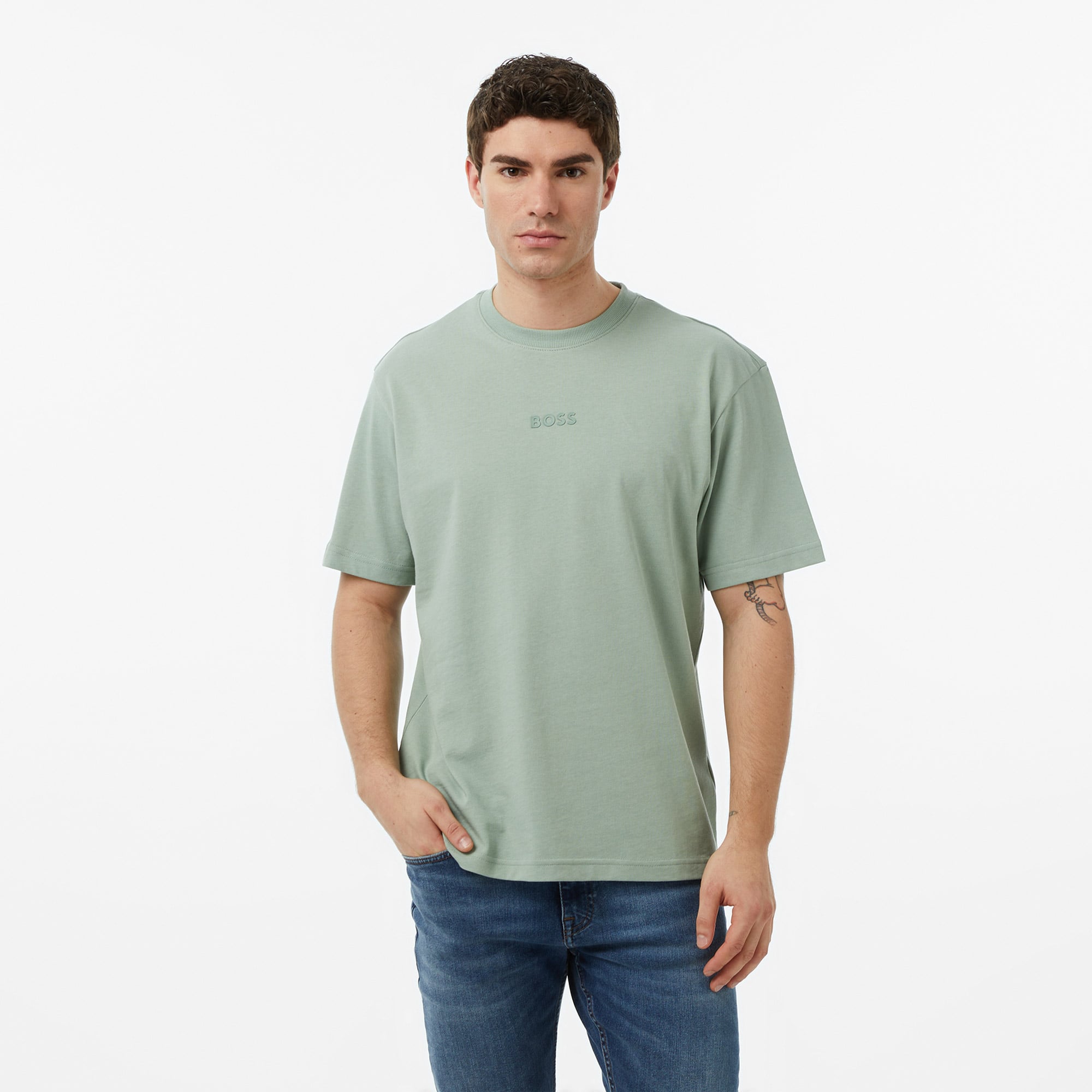  Boss Erkek Yeşil T-Shirt