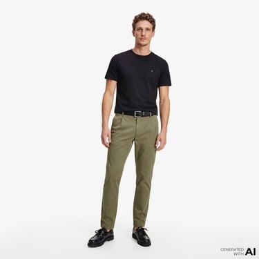  Tommy Hilfiger Elevated Essentials Erkek Siyah T-Shirt