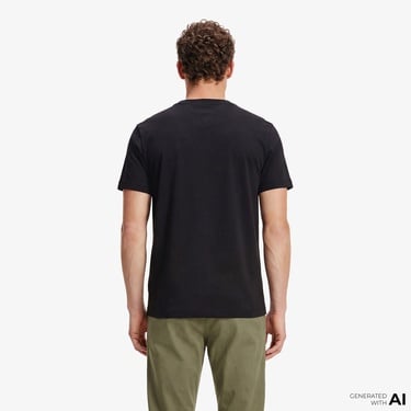  Tommy Hilfiger Elevated Essentials Erkek Siyah T-Shirt