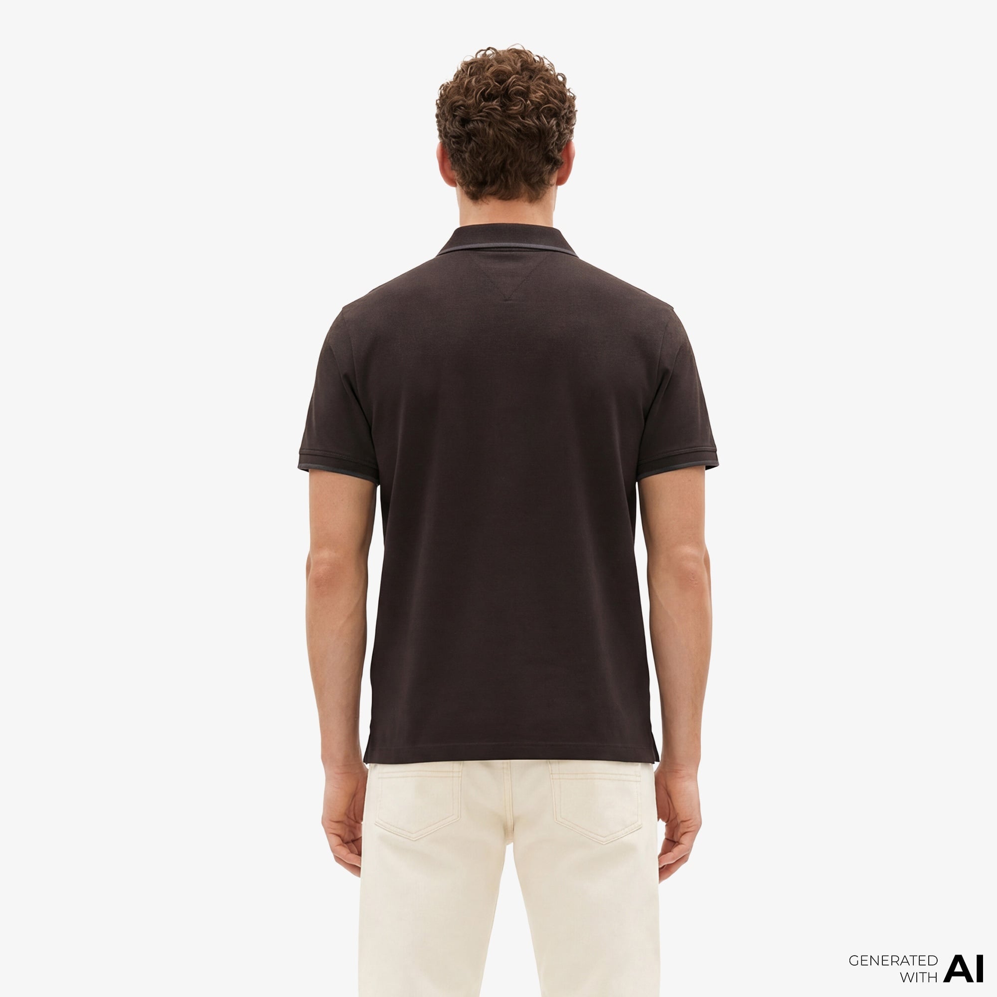 Tommy Hilfiger Seasonal Fabric Erkek Siyah Polo T-Shirt