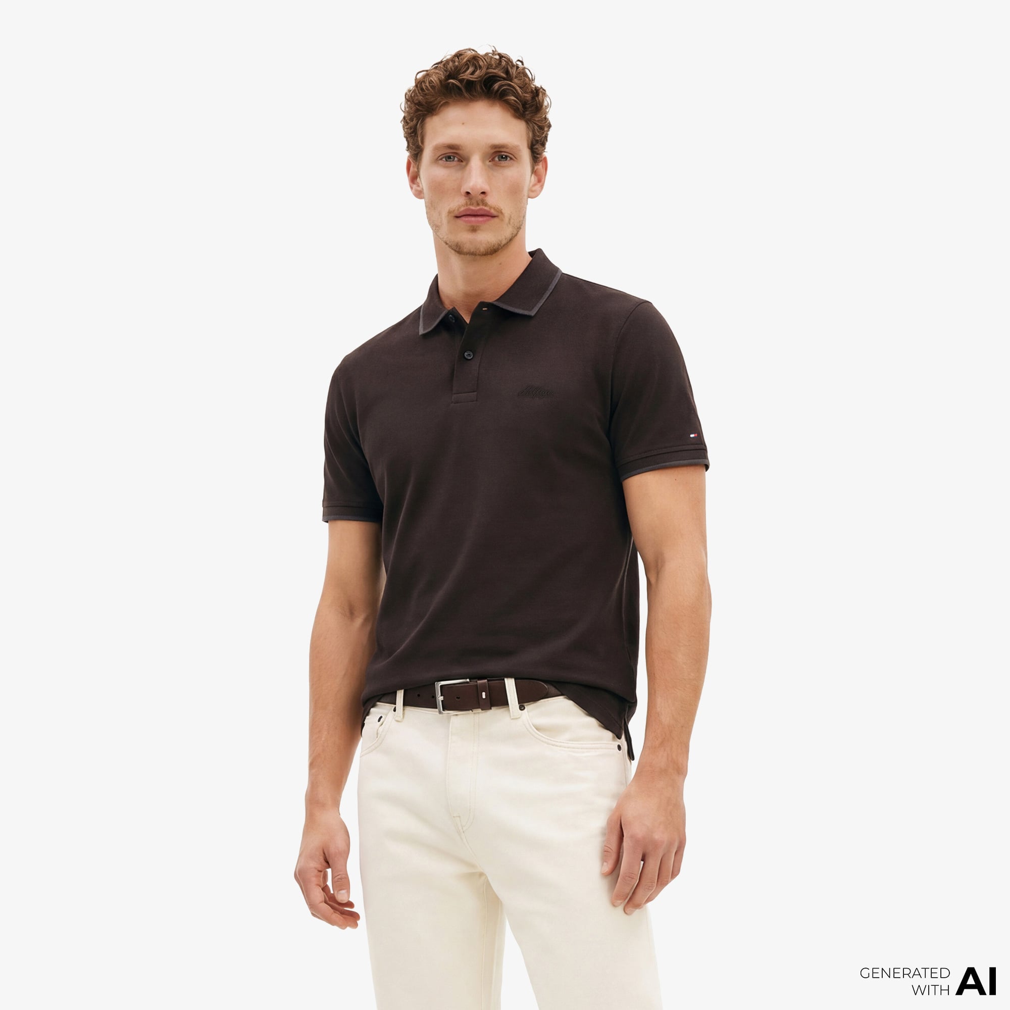  Tommy Hilfiger Seasonal Fabric Erkek Siyah Polo T-Shirt