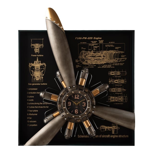  ELICA SILVER DUVAR SAATİ 80X11X96CM