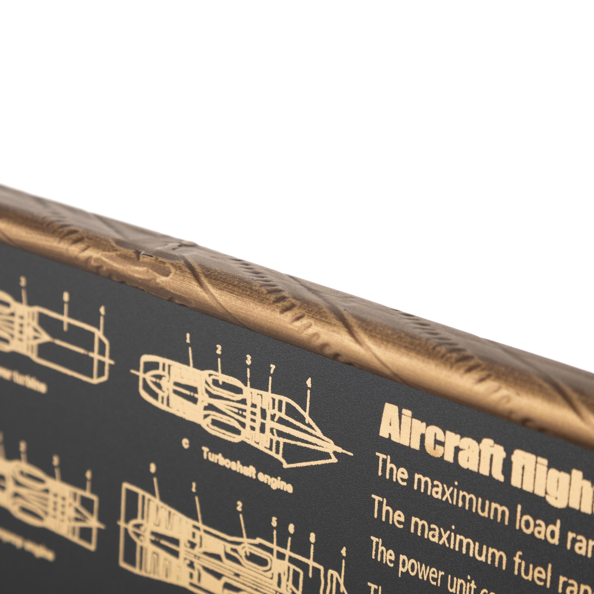 AIRPLANE KIRMIZI DUVAR SAATİ 78X8X21CM