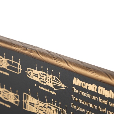  AIRPLANE KIRMIZI DUVAR SAATİ 78X8X21CM