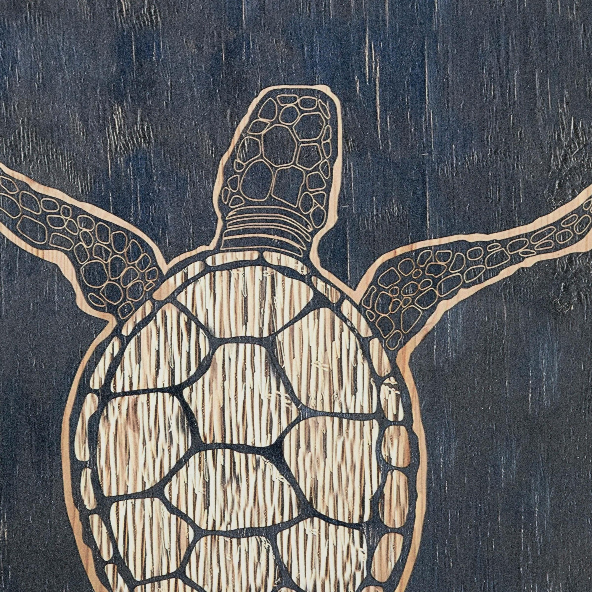TERRAPIN ÇERÇEVELİ AHŞAP TABLO 50X70CM
