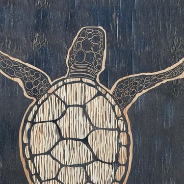  TERRAPIN ÇERÇEVELİ AHŞAP TABLO 50X70CM