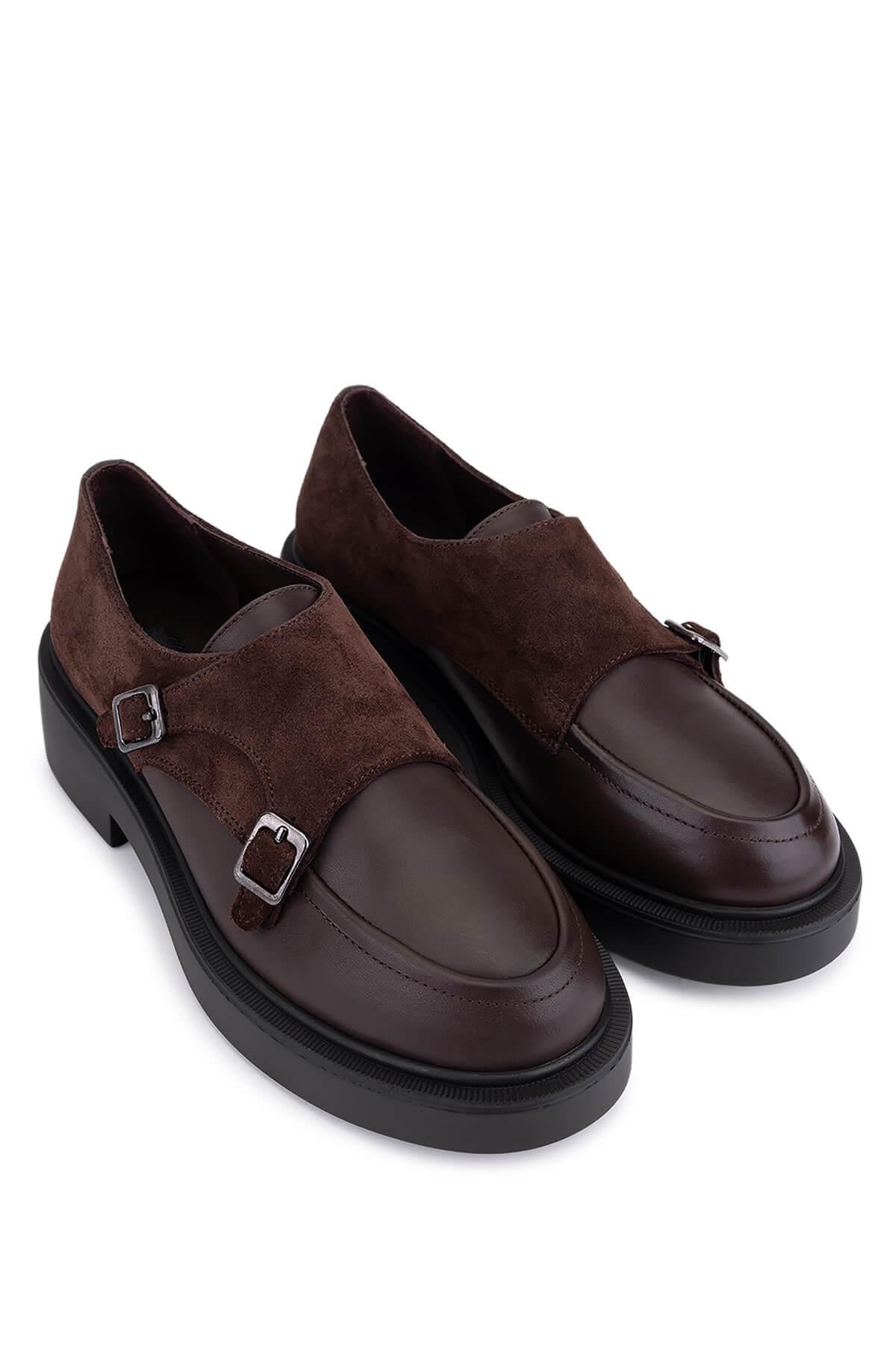 Tamer Tanca Kadın Hakiki Deri Kahverengi Casual Ayakkabı