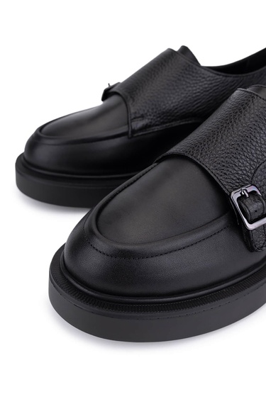  Tamer Tanca Kadın Hakiki Deri Siyah Casual Ayakkabı