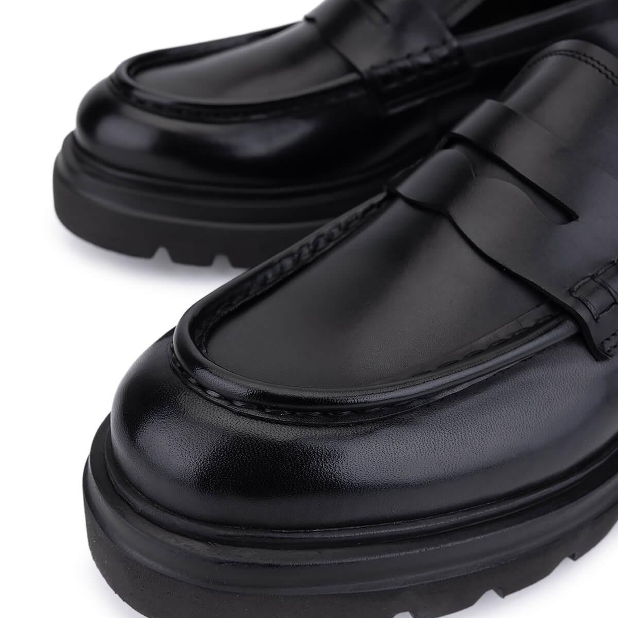 Tamer Tanca Erkek Hakiki Deri Siyah Casual Ayakkabı