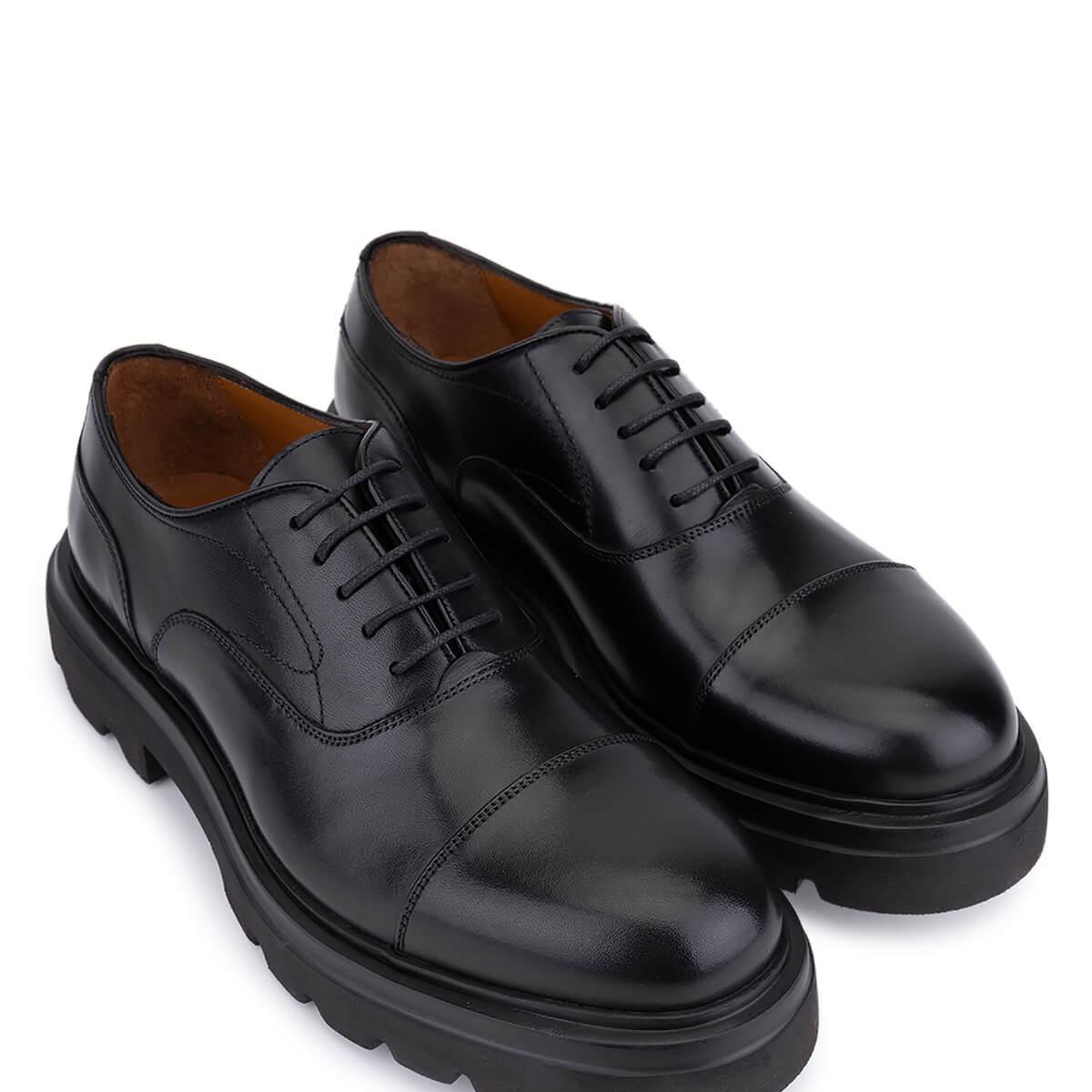 Tamer Tanca Erkek Hakiki Deri Siyah Klasik Ayakkabı