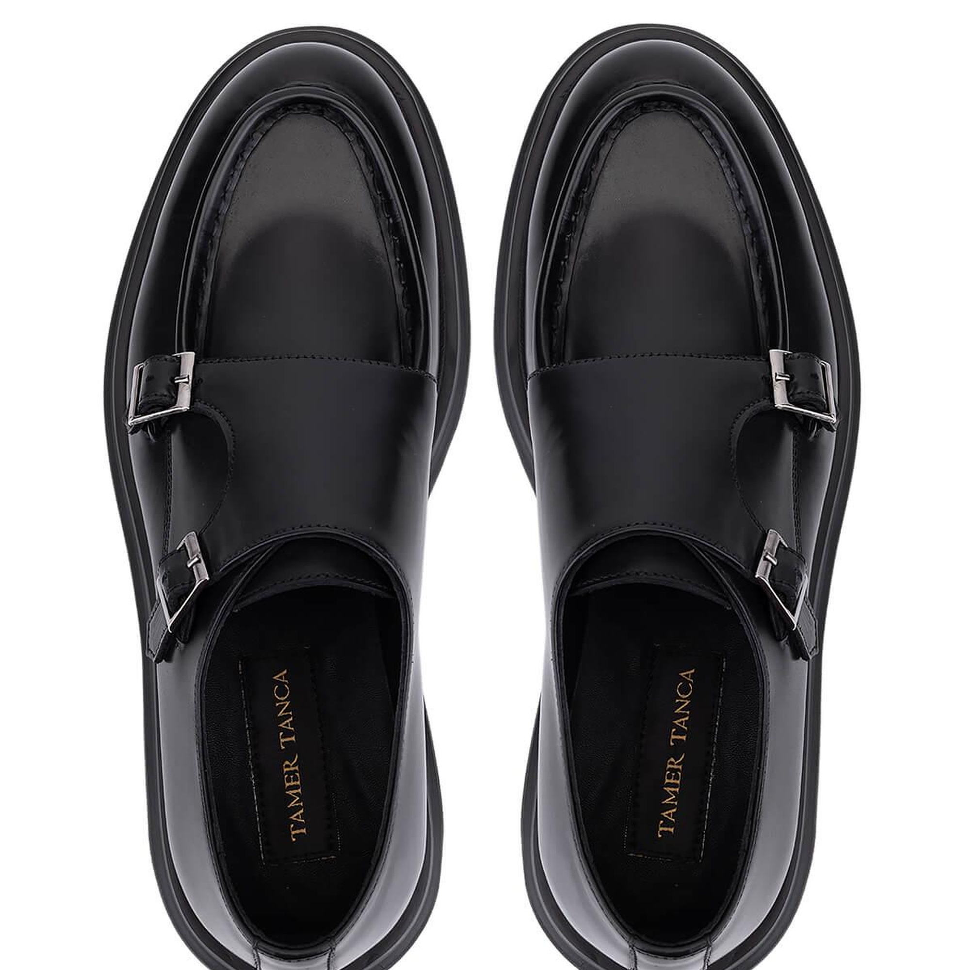 Tamer Tanca Erkek Hakiki Deri Siyah Casual Ayakkabı