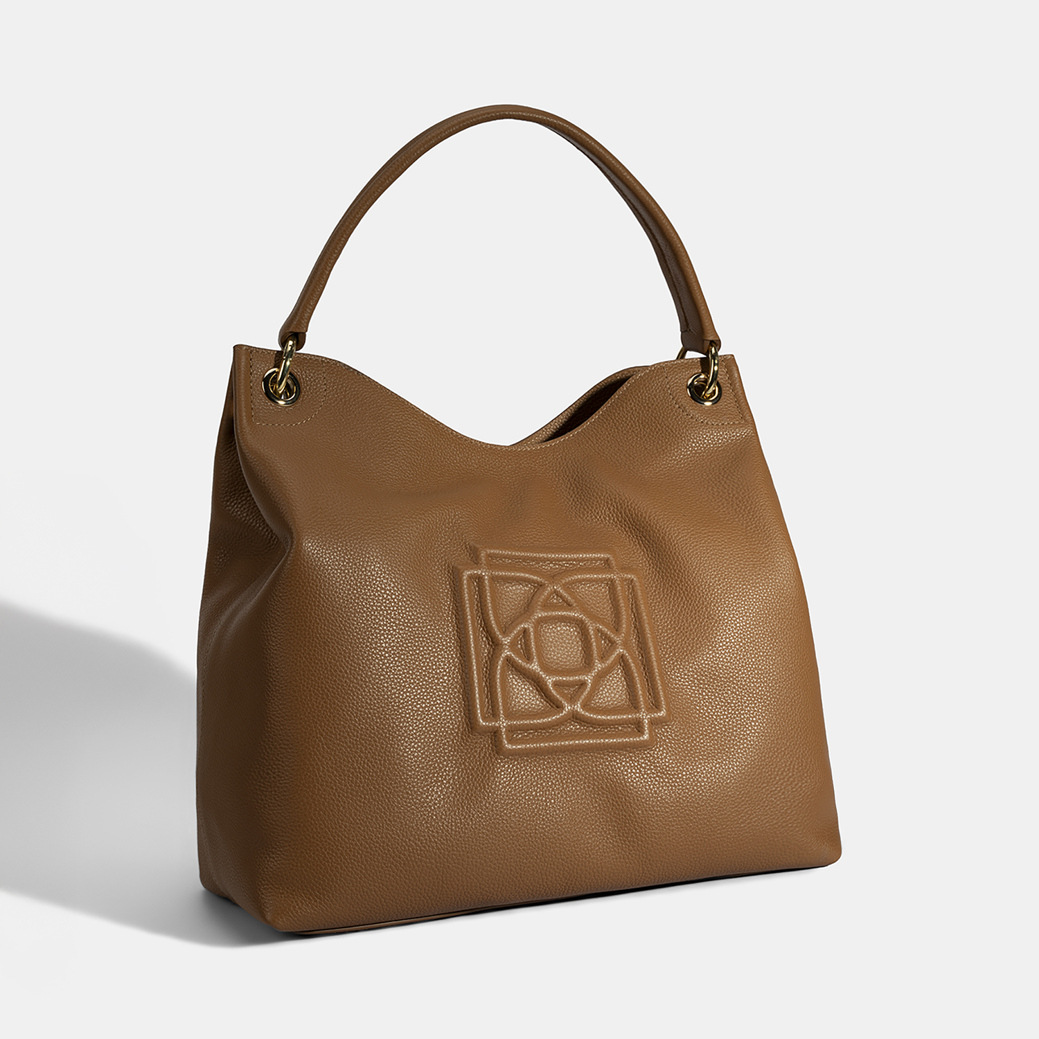 Kadın Taba Logo Baskılı Deri Omuz Çantası