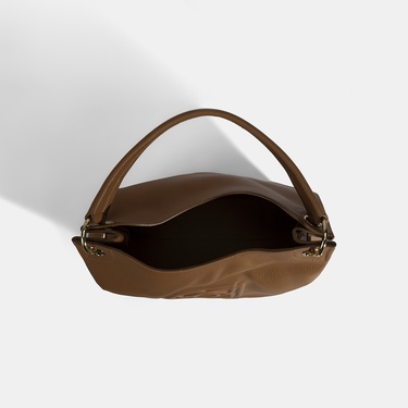  Kadın Taba Logo Baskılı Deri Omuz Çantası