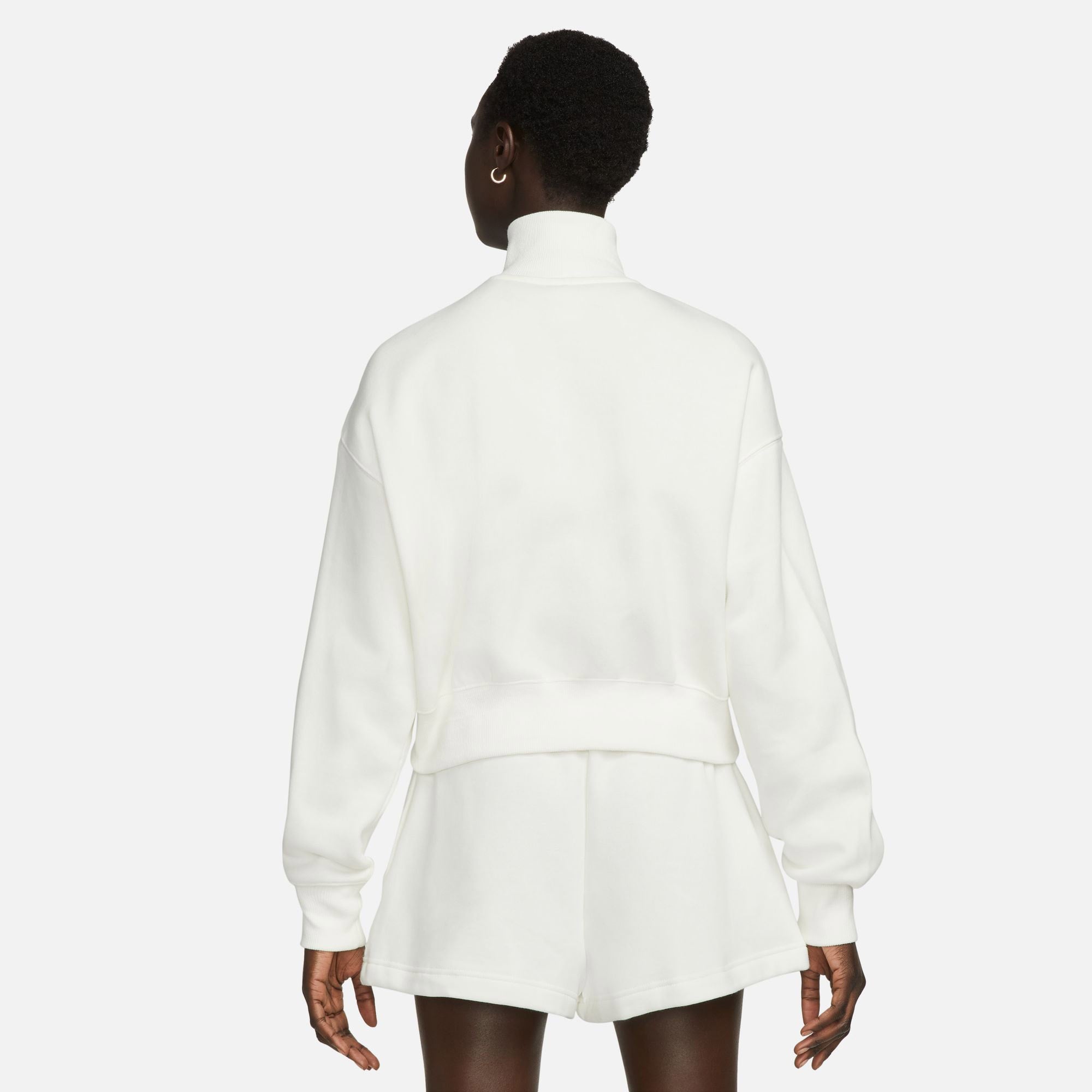 Nike Sportswear Phoenix Fleece Crop Kadın Beyaz Sweatshirt