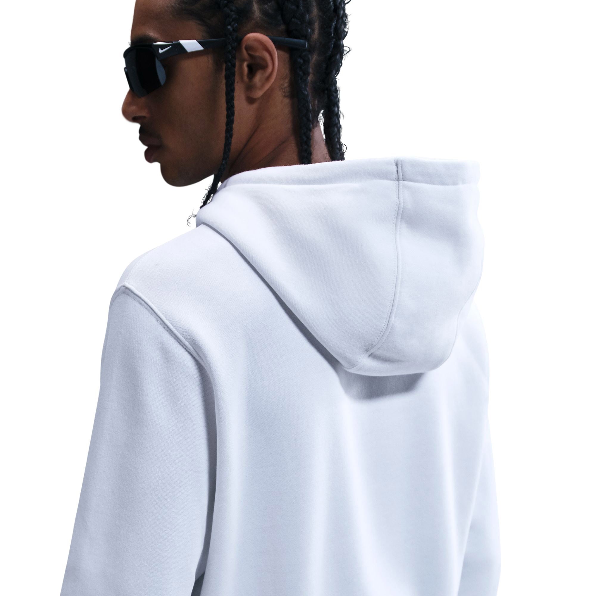 Nike Club Pullover Fleece Erkek Beyaz Hoodie