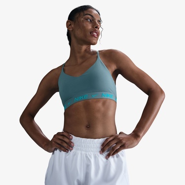  Nike Dri-Fit Indy Hafif Destekli Kadın Yeşil Bra