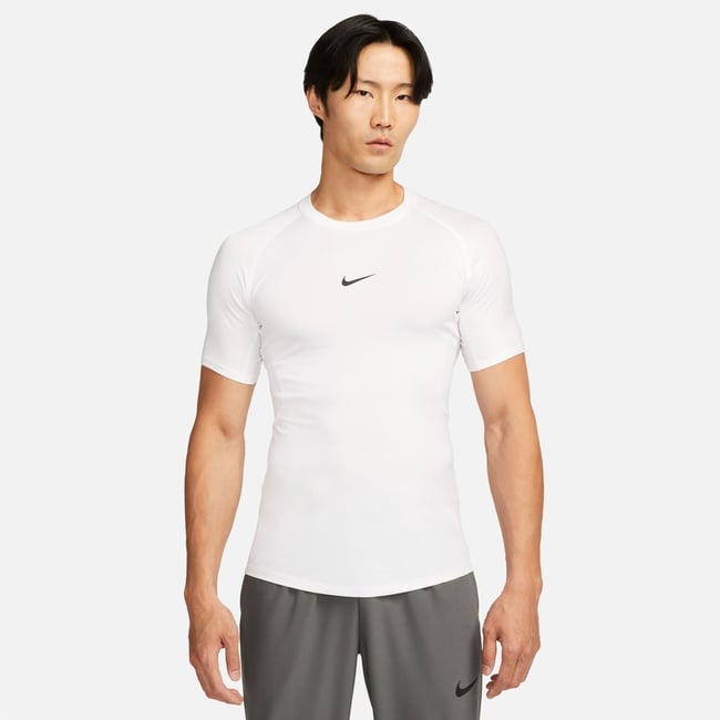  Nike Pro Dri-Fit Erkek Beyaz T-Shirt