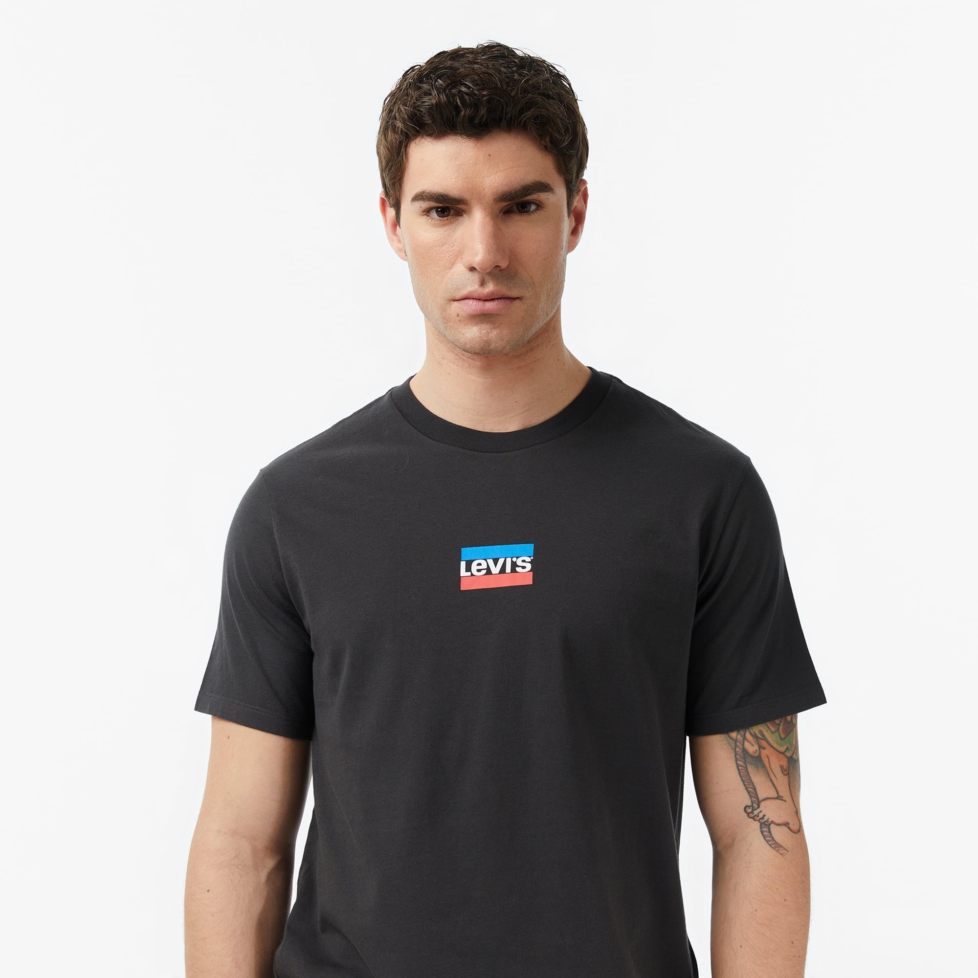 Levi's Graphic Crewneck Mini Sportswear Erkek Antrasit T-Shirt