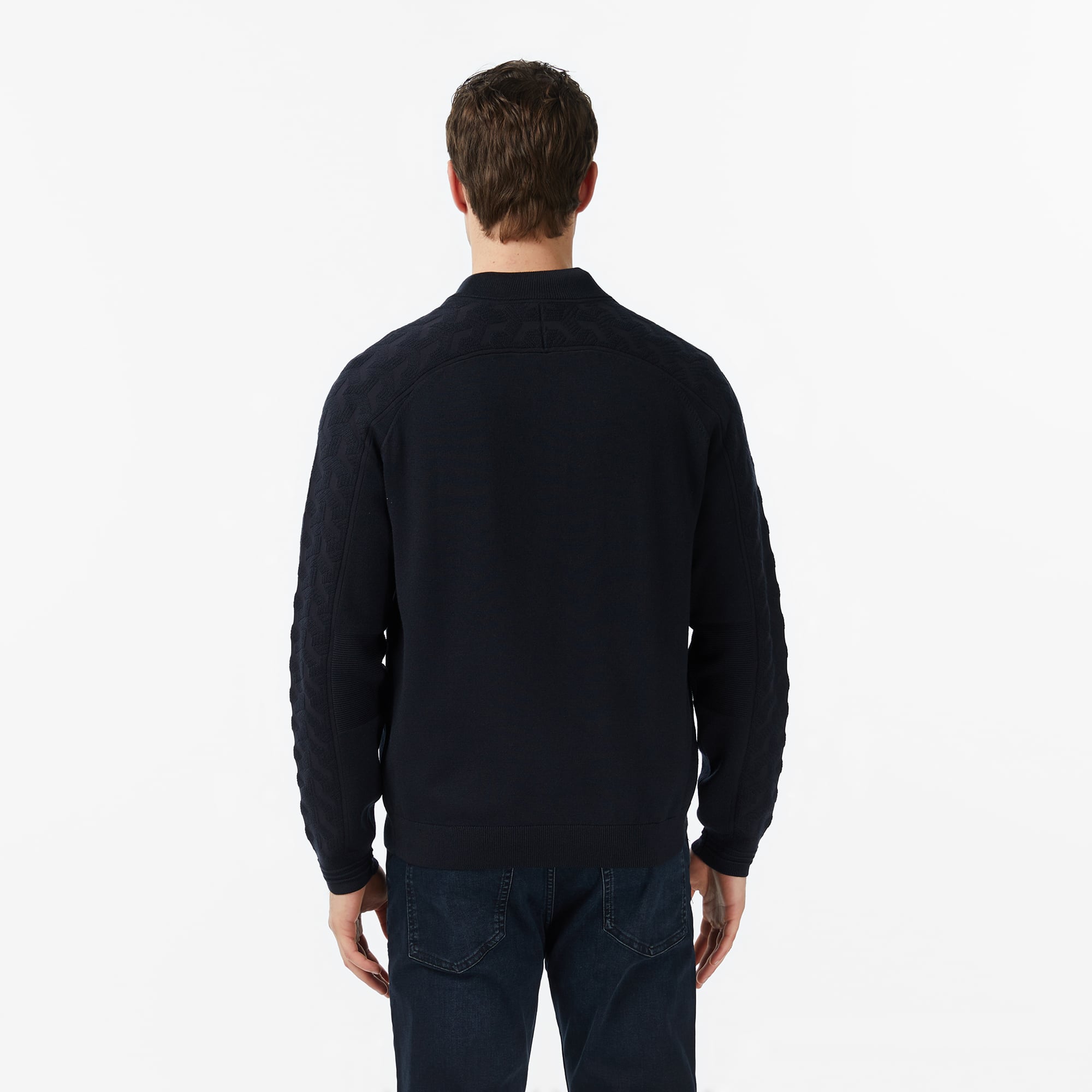  Boss Mirror Erkek Lacivert Triko