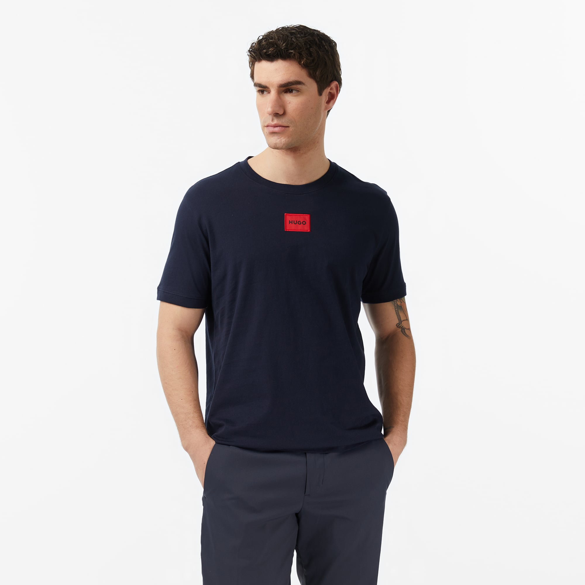  Hugo Diragolino 212 Erkek Lacivert T-Shirt