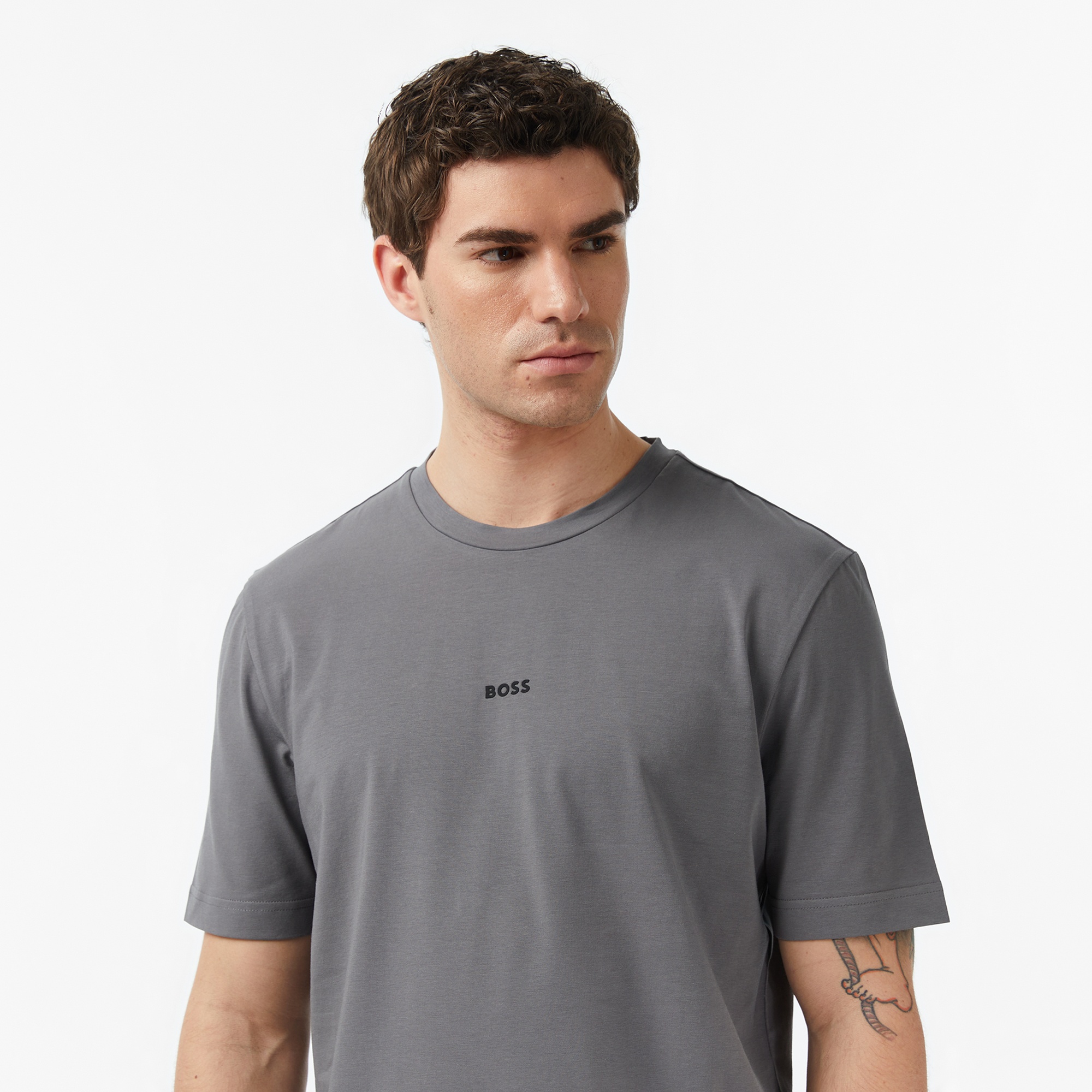 Boss Erkek Gri T-Shirt