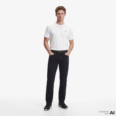  Calvin Klein Classic Monogram 2'li Erkek Renkli T-Shirt