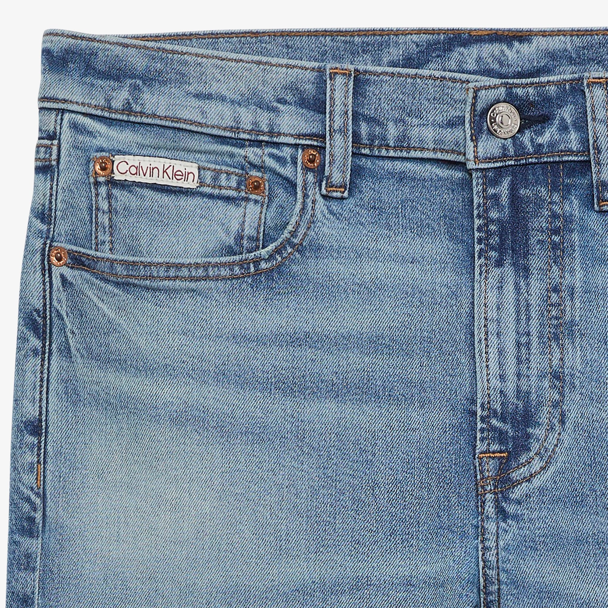  Calvin Klein Slim Taper Dispatcher Erkek Mavi Jean