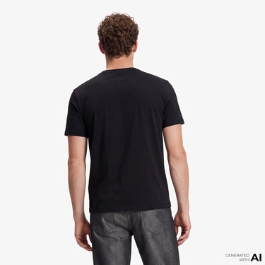  Calvin Klein 30S Grap Erkek Siyah T-Shirt