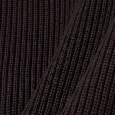  Lacoste Kadın Loose Fit Bisiklet Yaka Kahverengi Kazak