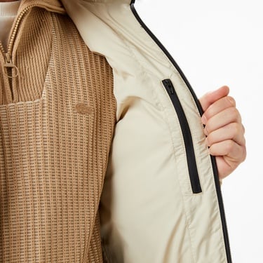  Lacoste Erkek Regular Fit Açık Kahverengi Şişme Mont
