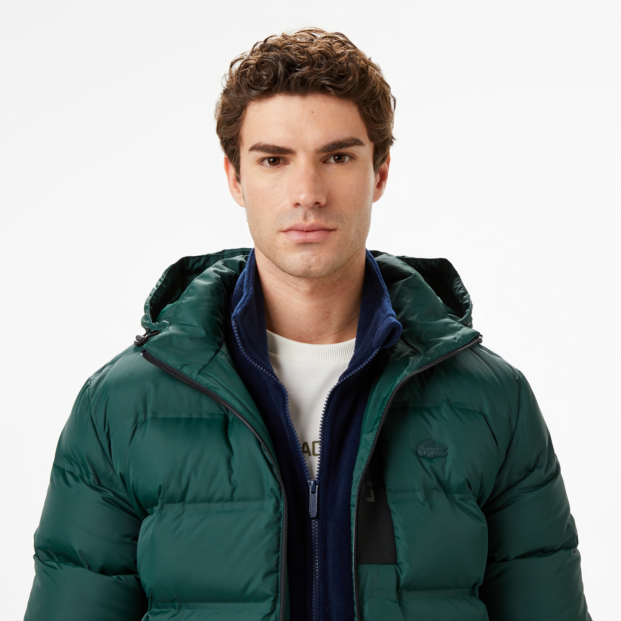 Lacoste Erkek Regular Fit Koyu Yeşil Şişme Mont