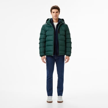  Lacoste Erkek Regular Fit Koyu Yeşil Şişme Mont
