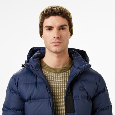  Lacoste Erkek Regular Fit Lacivert Şişme Mont