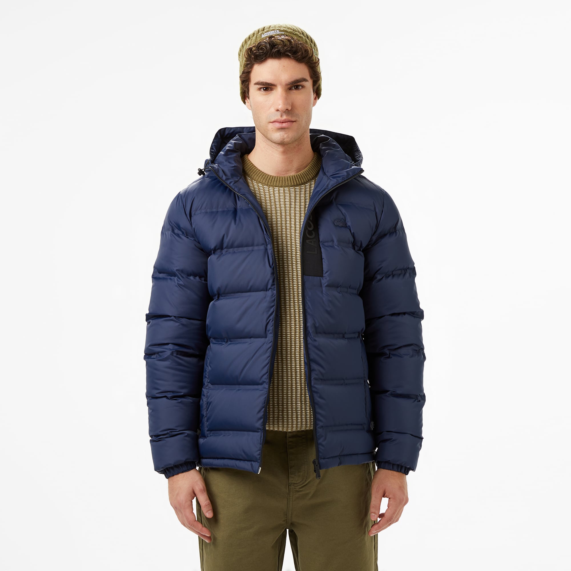  Lacoste Erkek Regular Fit Lacivert Şişme Mont