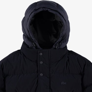  Lacoste Erkek Kapüşonlu Lacivert Mont
