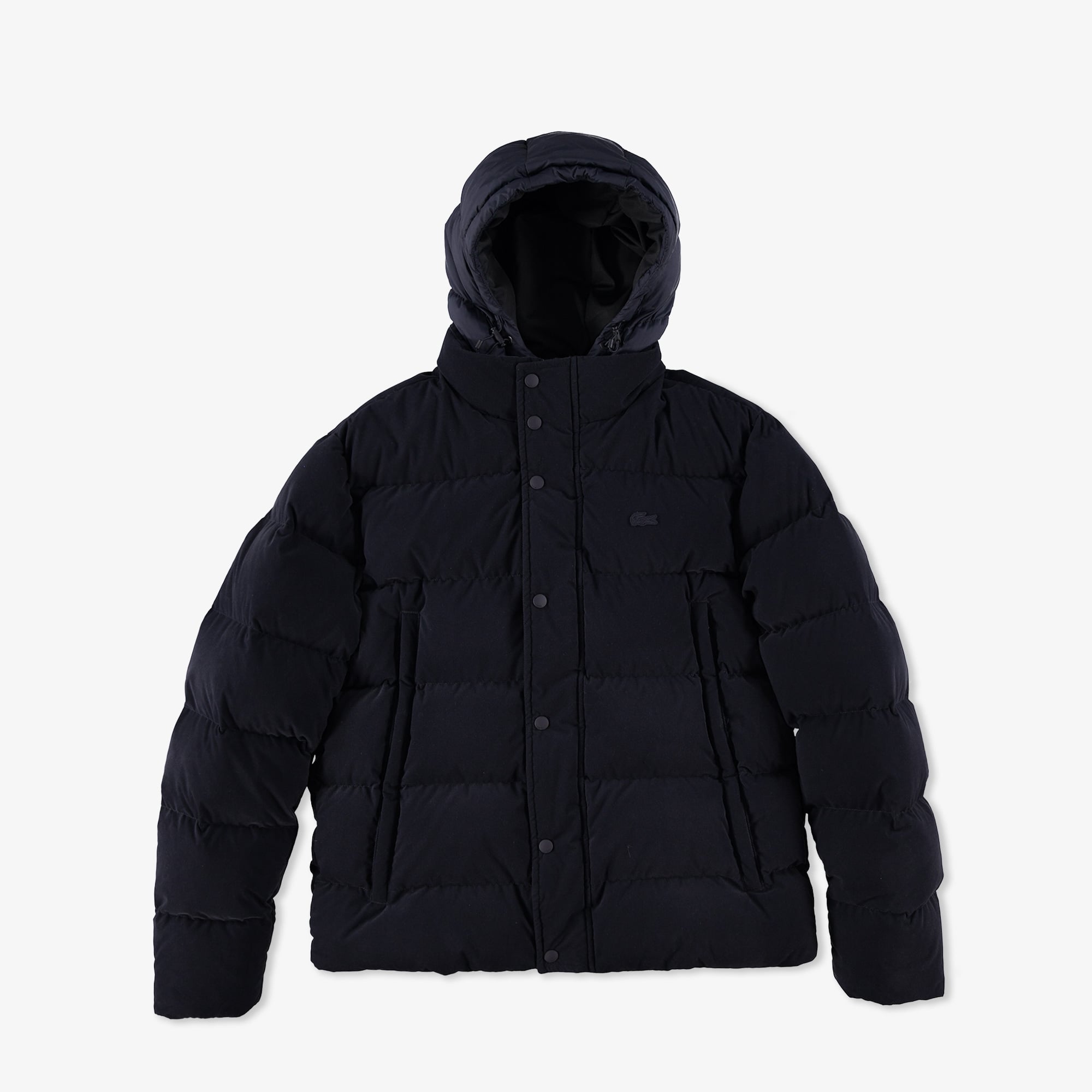  Lacoste Erkek Kapüşonlu Lacivert Mont