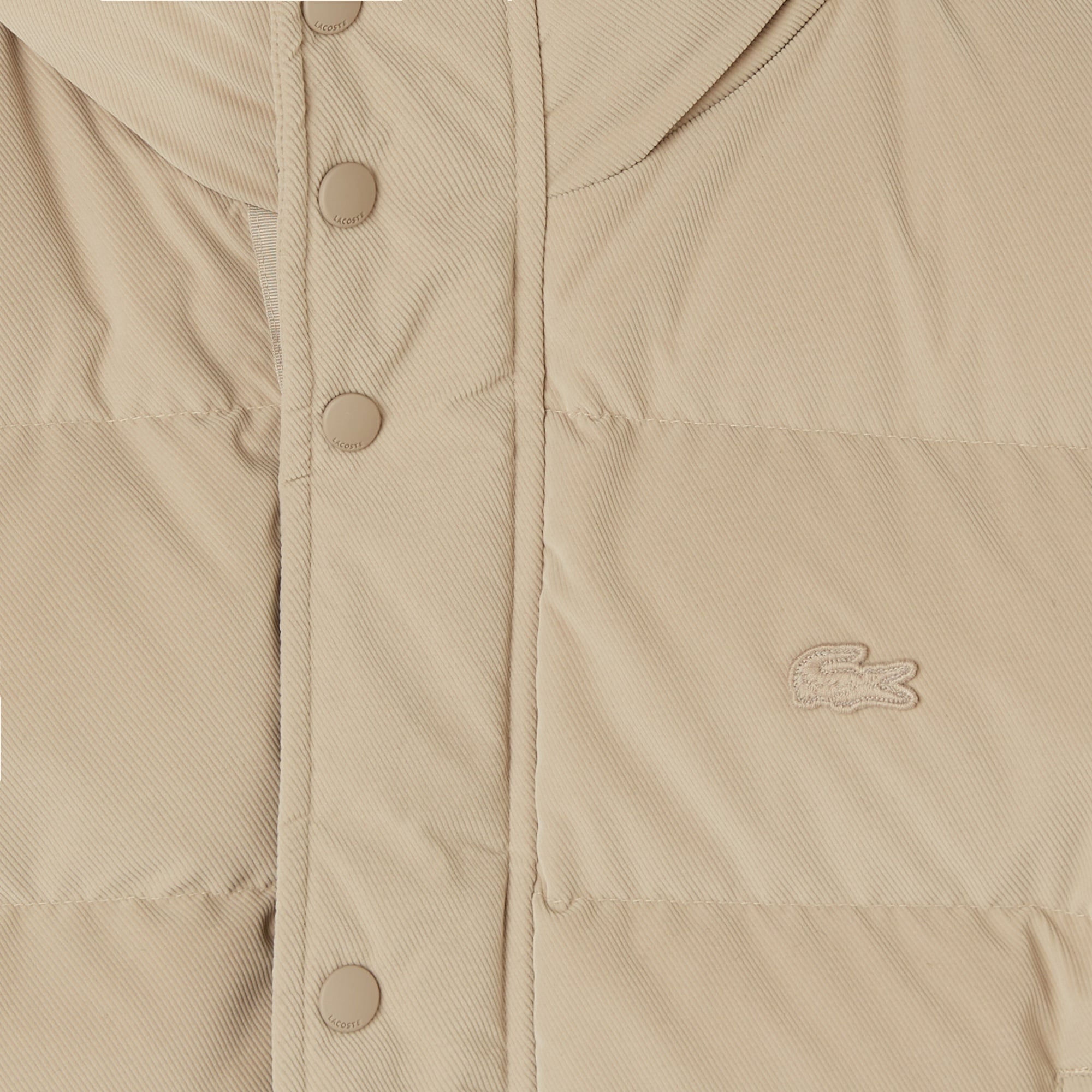 Lacoste Erkek Kapüşonlu Bej Mont