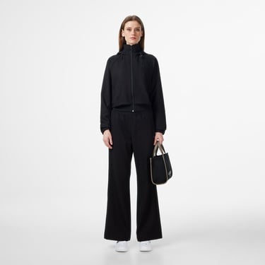  Lacoste Kadın Regular Fit Kapüşonlu Siyah Dış Gömlek