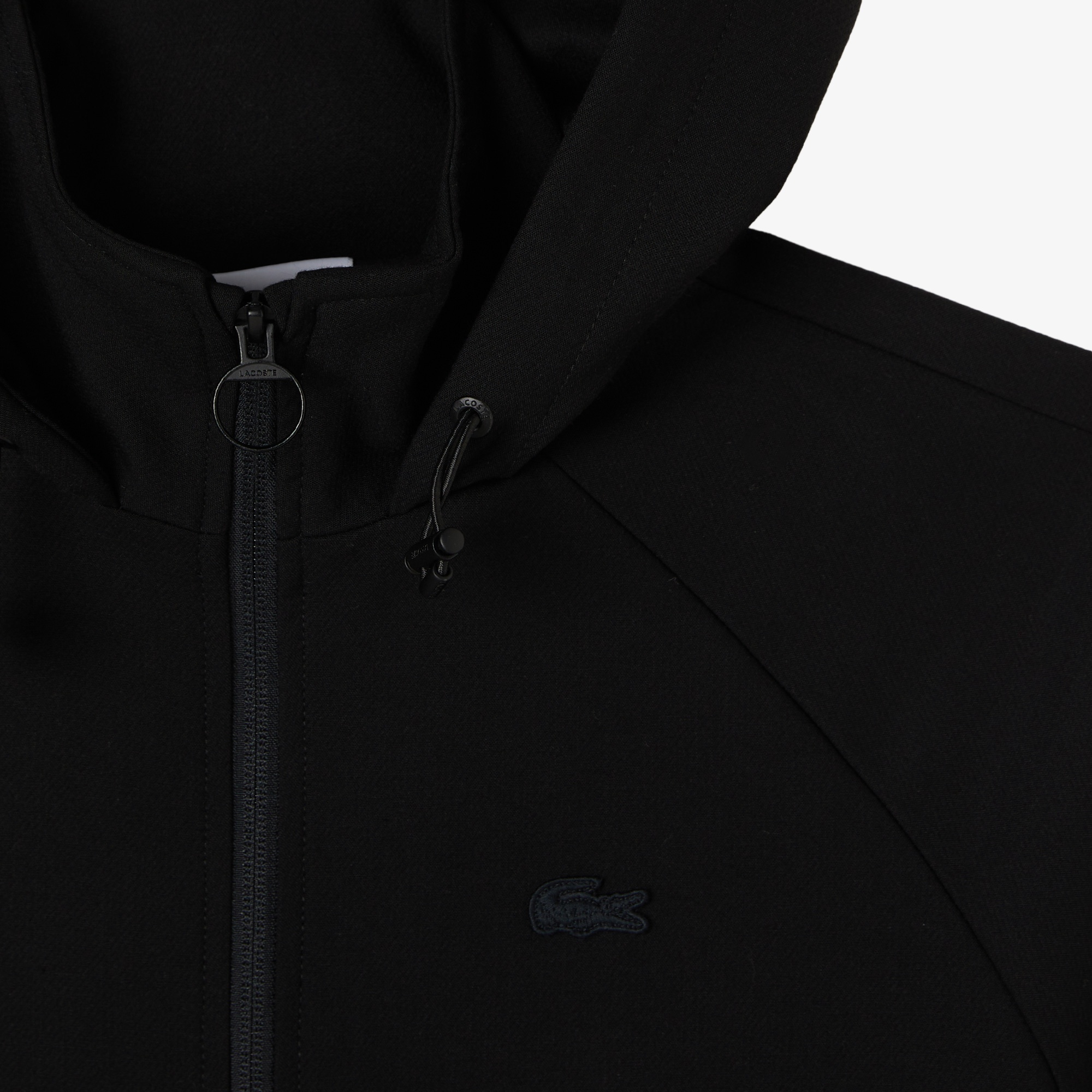 Lacoste Kadın Regular Fit Kapüşonlu Siyah Dış Gömlek