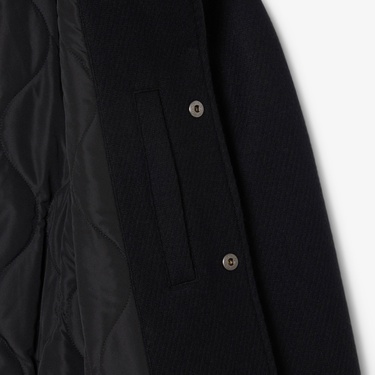  Lacoste Erkek Classic Fit Gömlek Yaka Baskılı Siyah Ceket