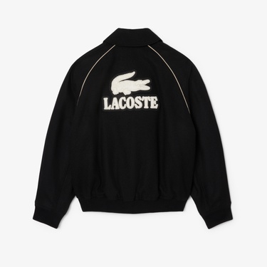  Lacoste Erkek Classic Fit Gömlek Yaka Baskılı Siyah Ceket