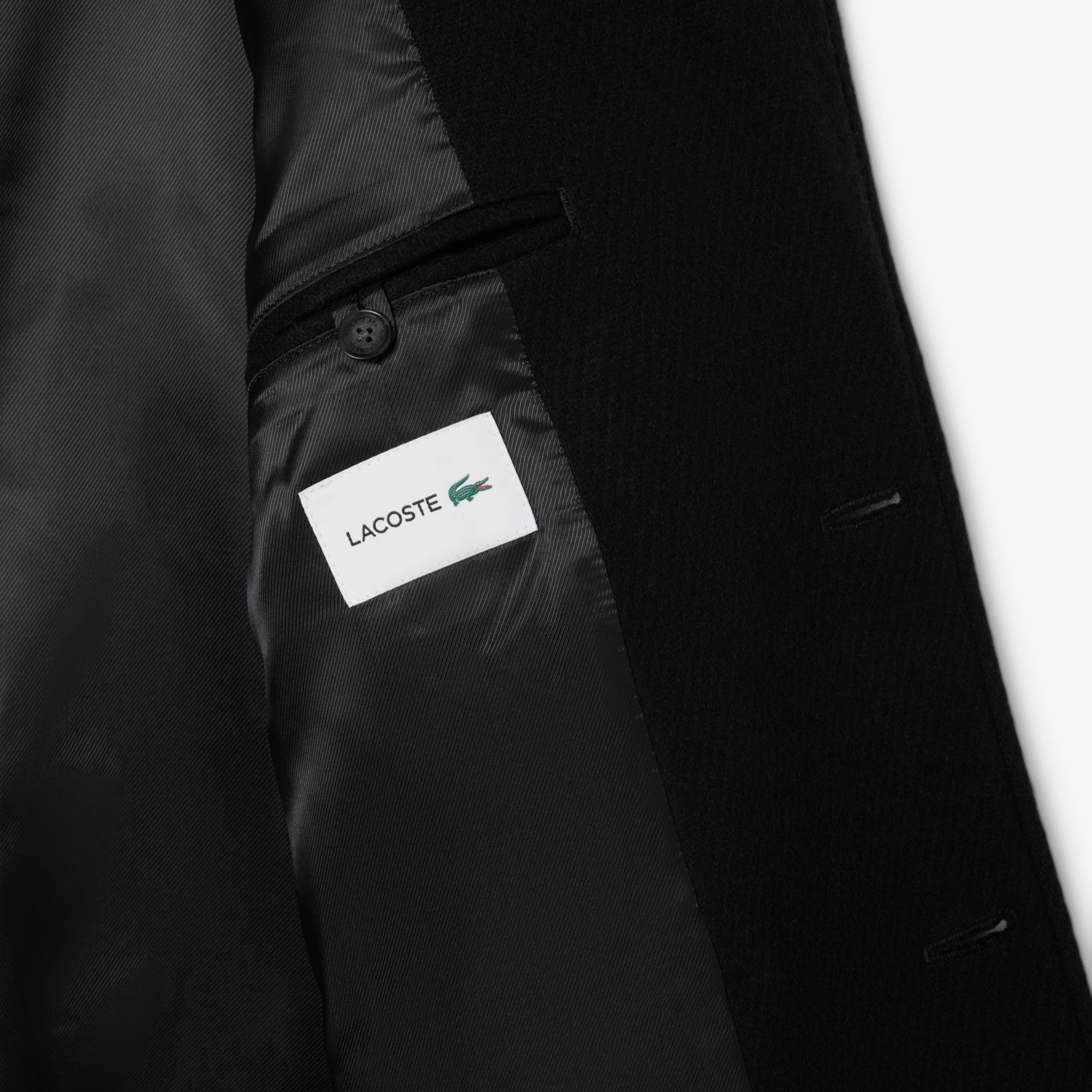 Lacoste Erkek Classic Fit Siyah Kaban