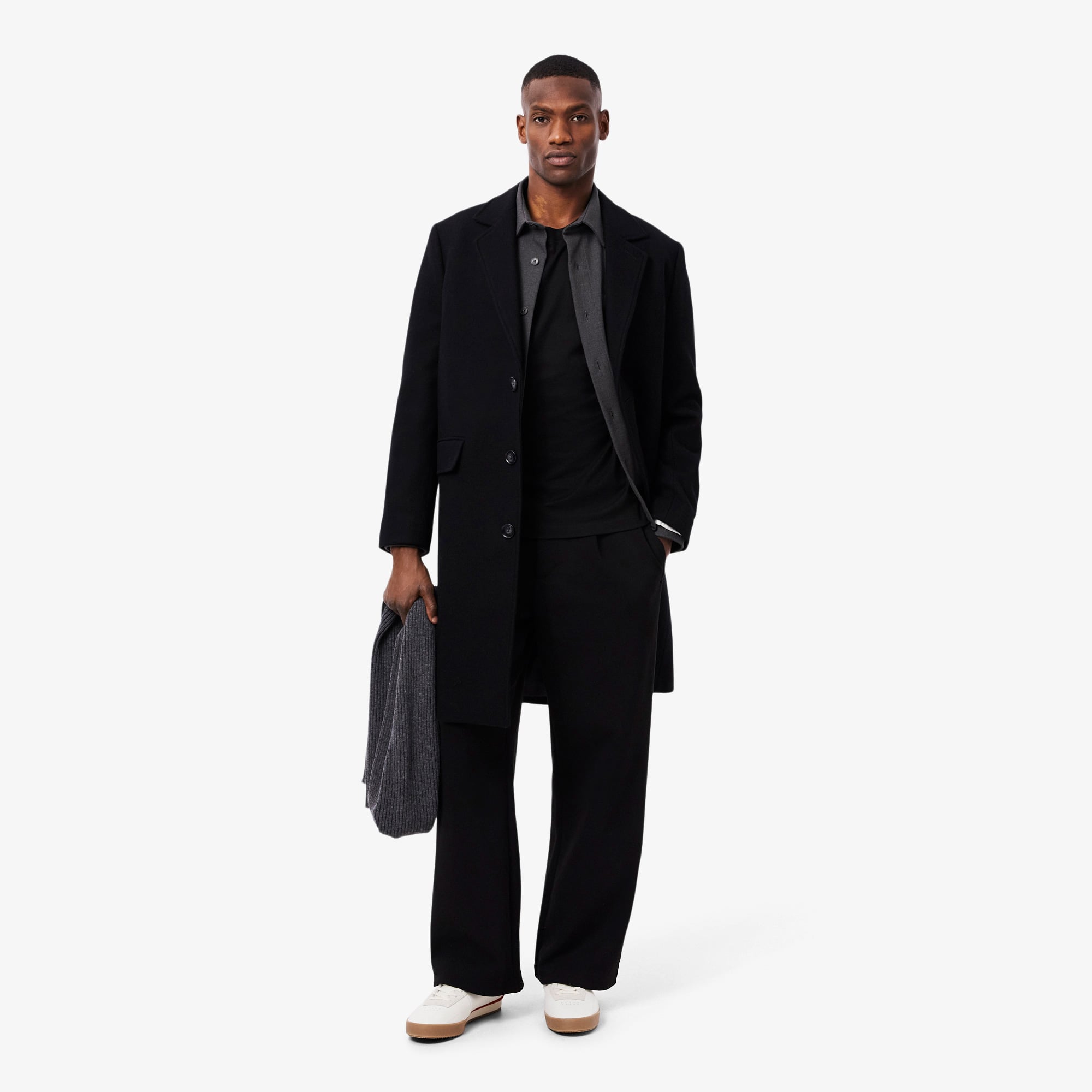  Lacoste Erkek Classic Fit Siyah Kaban