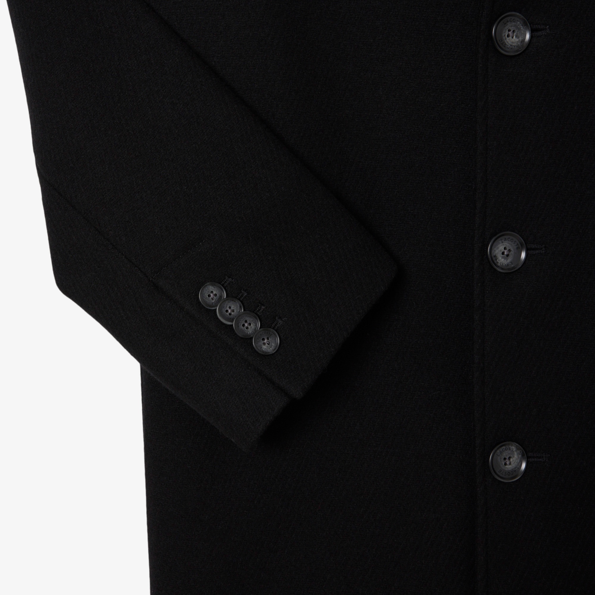 Lacoste Erkek Classic Fit Siyah Kaban