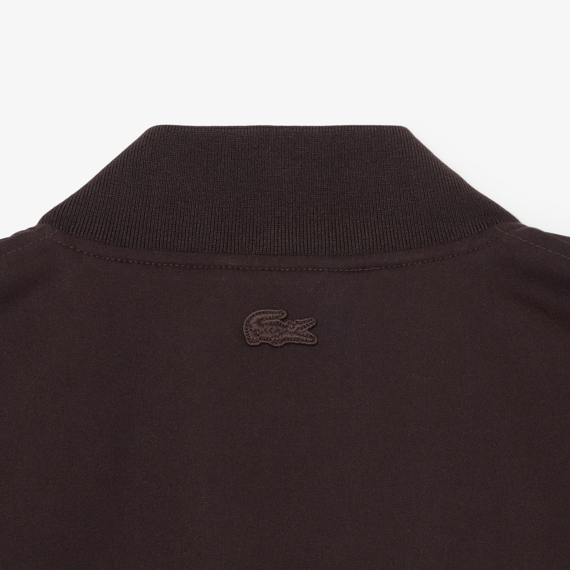 Lacoste Erkek Hakim Yaka Koyu Kahverengi Bomber Ceket