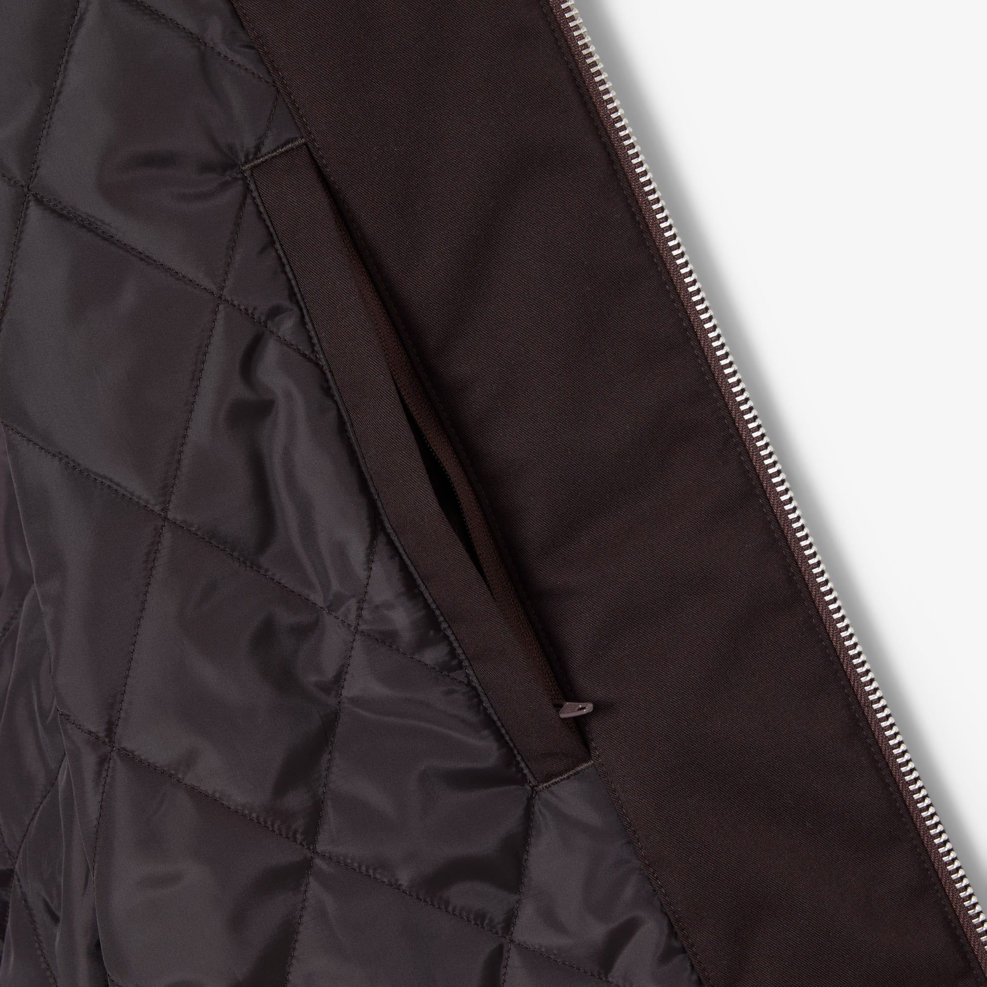  Lacoste Erkek Hakim Yaka Koyu Kahverengi Bomber Ceket