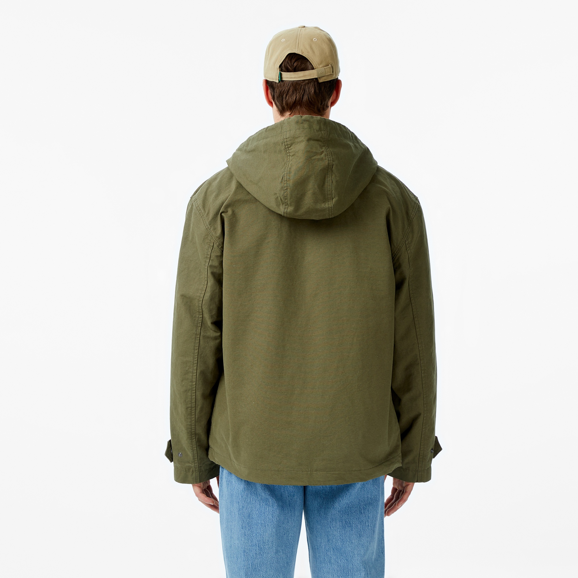 Lacoste Erkek Kapüşonlu Haki Mont