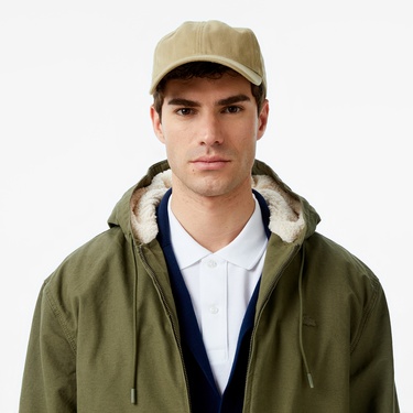  Lacoste Erkek Kapüşonlu Haki Mont