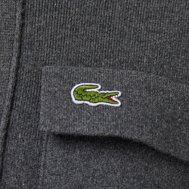  Lacoste Erkek Classic Fit Polo Yaka Gri Hırka